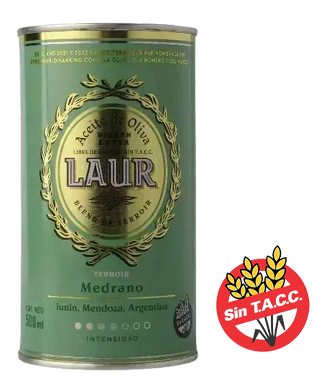Aceite de Oliva Virgen Extra Medrano Lata 500 ml. LAUR