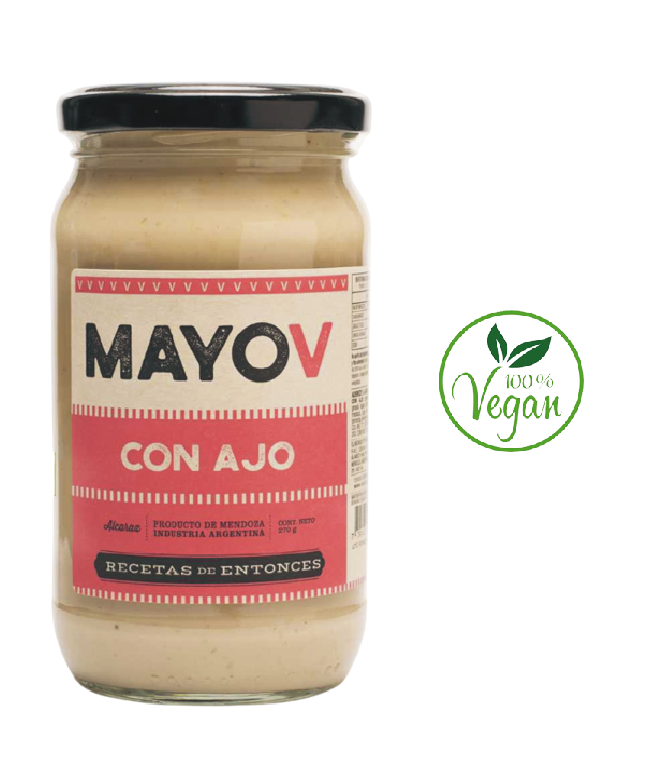 Mayonesa 100% Vegana Ajo 270 Grs. RECETAS DE ENTONCES