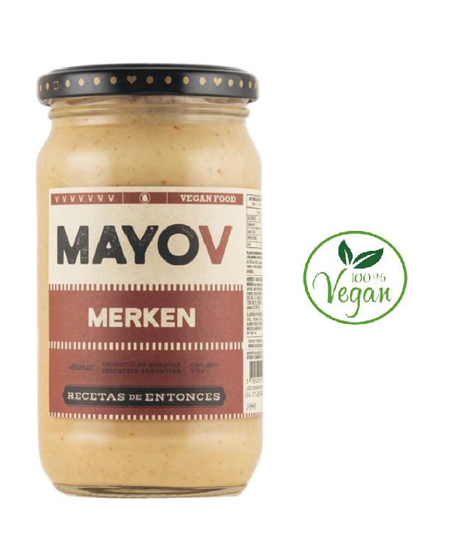 Mayonesa 100% Vegana Merken 270 Grs. RECETAS DE ENTONCES
