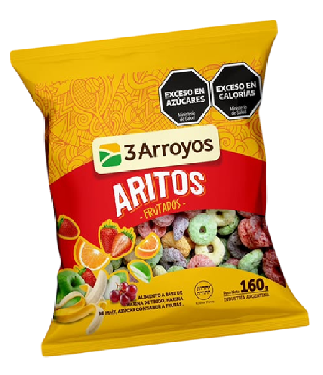Cereal Aritos Frutados 160 Grs. 3 ARROYOS
