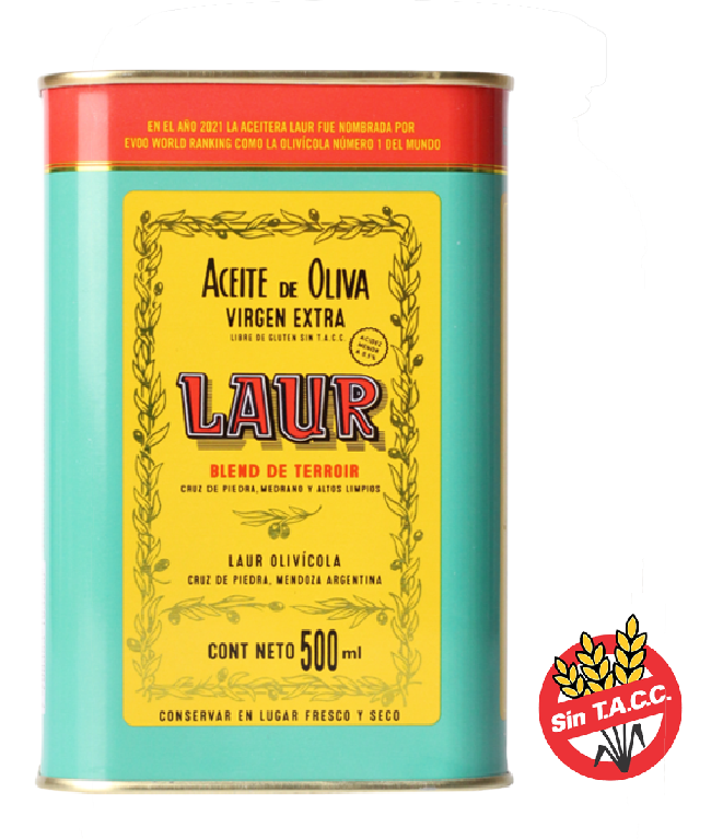 Aceite de Oliva Virgen Extra Blend de Terroir Lata 500 ml. LAUR
