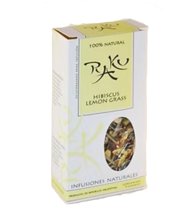 Té Hibiscus y Lemongrass 100% Natural en Hebras 70 Grs. RAKU
