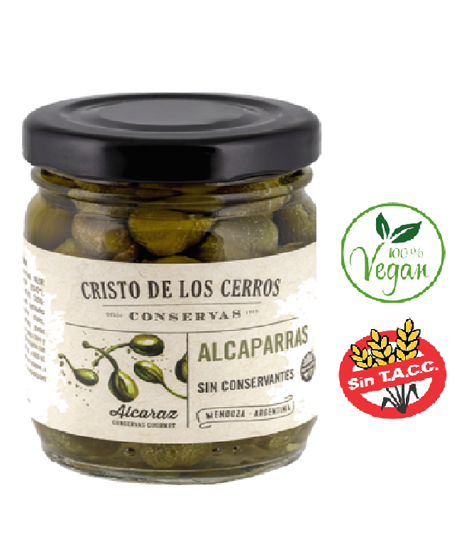 Alcaparras en Vinagre y Sal 90 Grs. CRISTO DE LOS CERROS