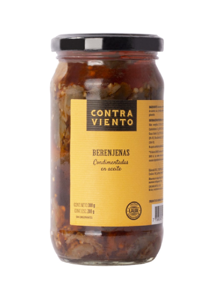Berenjenas Condimentadas 300 Grs. CONTRA VIENTO