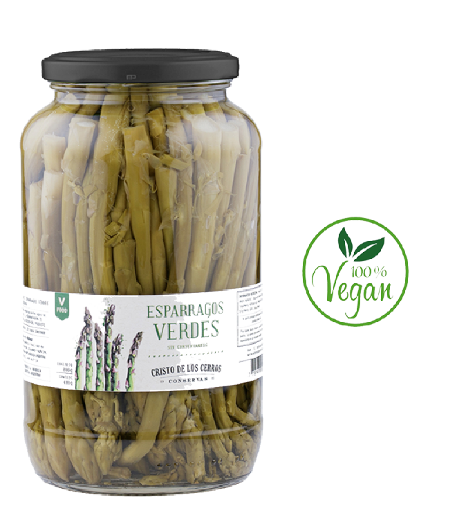 Esparragos Verdes al Natural 310 Grs. CRISTO DE LOS CERROS