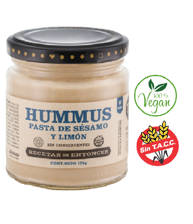 Hummus - Puré de Garbanzos 210 Grs. RECETAS DE ENTONCES