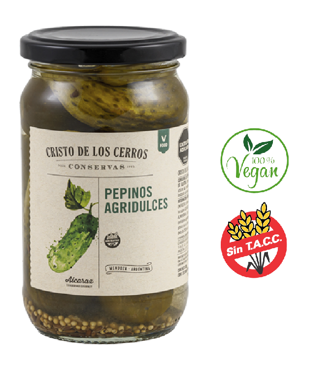 Pepinos Agridulces 310 Grs. CRISTO DE LOS CERROS