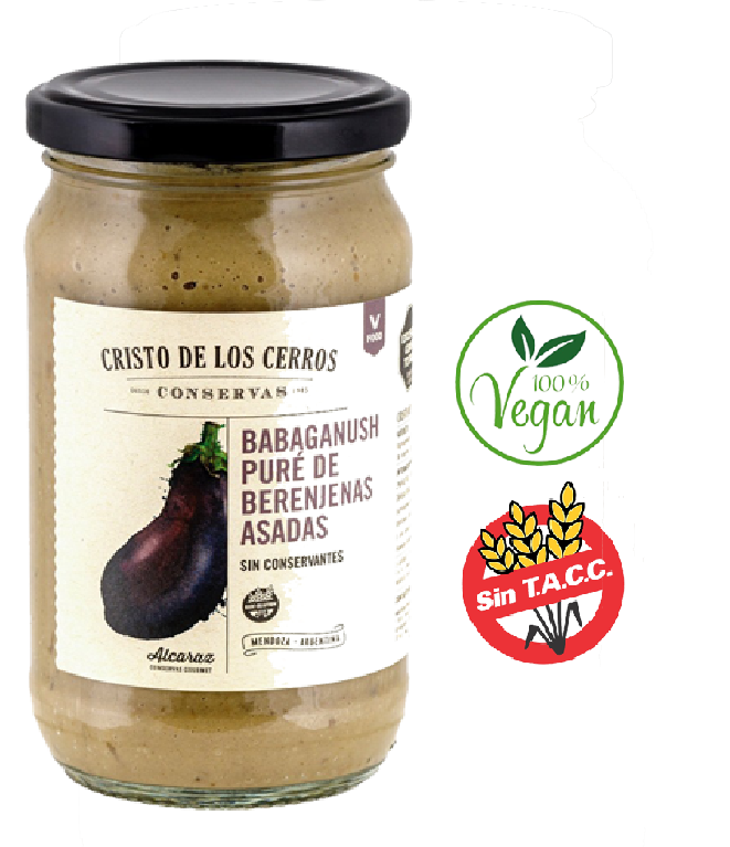 Puré de Berenjenas Asadas - Babaganush 310 Grs. CRISTO DE LOS CERROS