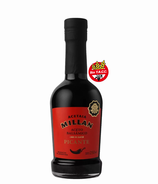 Aceto Balsámico Picante Bot. 250 ml. MILLAN